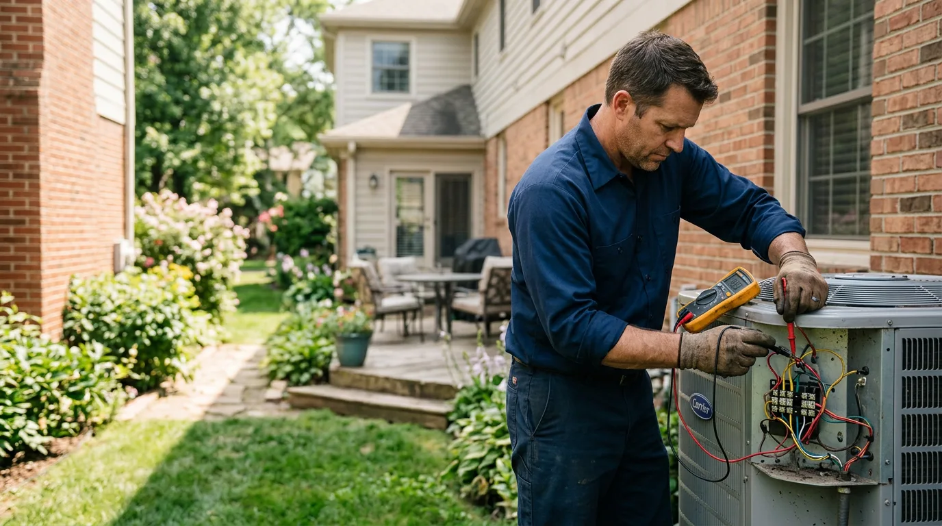HVAC technician working near Bremen, KY